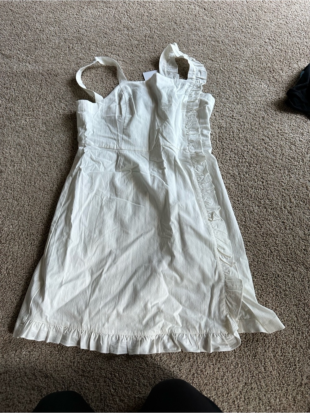 Modcloth Ivory Ruffle-Trim Mini Dress - Picture 9 of 11